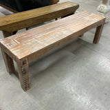 Distressed Wood Bench