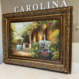 Mediterranean Patio Oil with Frame