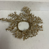 Gold and Crystal Candle Holder