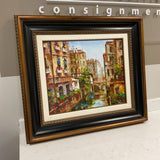 European Original Mid-20th Century Oil Painting