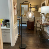 Floor Lamp with Glass Globe