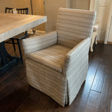 Sparrow & Sage Table with 4 Windsor Chairs and 2 Upholstered Arm Chairs