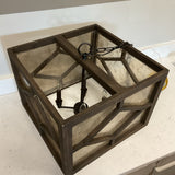 Wood Framed Chandelier