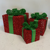 Set of 3 Stacking Christmas Presents