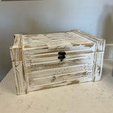 White Washed Wood Box