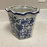 Blue & White Planter