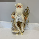 White and Gold Santa