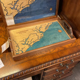 Nautical Wooden Map  Tray of Charleston FIRM