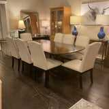 Bernhardt Dining Table with 2 Leaves and 8 Chairs