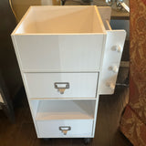 White Utility Rolling Cart