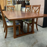 Dining Table with 6 Chairs and 1 Leaf