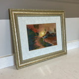 Scenic Villiage Framed Painting