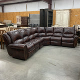 Leather Electric Reclining Sectional