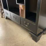 Black  Display Etagere with Drawers