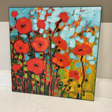 Red Poppy Field Art