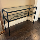 Glass and Metal Console