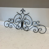 Black Metal Scroll Wall Art