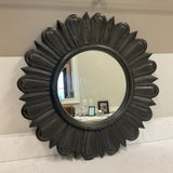 Wood Sunflower Mirror