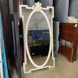 Large Restoration Hardware Mirror with Garland Crown As IS