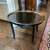 Black and Gold Tray Table