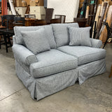Striped Slipcover Love Seat