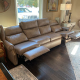 Hancock and Moore Power Reclining Leather Sofa (R)