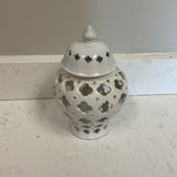 Geometric Ginger Jar with Lid