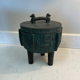 Mid Century Mayan Style Ice Bucket