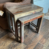 Pair of Wood Nesting Tables