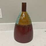 Red,Blue and Brown Vase