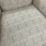 Reupholstered Ethan Allen Chair with Footstool (R)