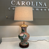 Bird Floral Garden Chinoiserie Lamp