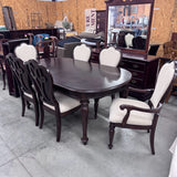 Hooker Leesburg Table, 6 Chairs, 2 Leaves