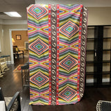 Pair of Custom Schumacher Terence Ikat Panels