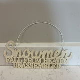 Snowmen Fall from Heaven Sign