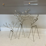 Set of 3 Pottery Barn Twig Deer (FIRM)