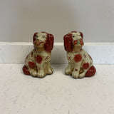 Pair of Red Staffordshire Dogs