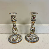 Pair of Painted Candlesticks