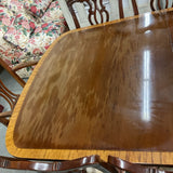 Dining Table with 8 Chairs, 2 Leaves   As Is