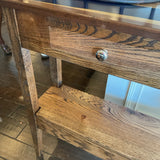 Custom Epoxy Walnut & Oak Foyer Table