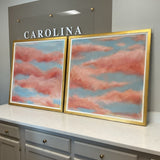 Pair of Pink Cloud Paintings (FIRM)