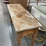 Century Stone Top Carved Shell Console
