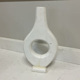 White Circular Vase (AS IS)