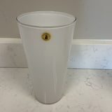 Hand-Made White Glass Vase