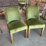 Pair of Green Side Chairs