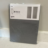Pair of Gray Ikea Hilja Curtain Panels