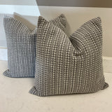 Pair of Pottery Barn Striped Pillows
