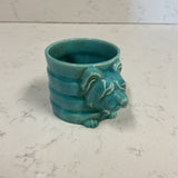 Vintage Teal Yorky Planter