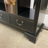 Black  Display Etagere with Drawers