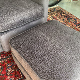 Newly Upholstered Bassett Swivel Rocker & Ottoman